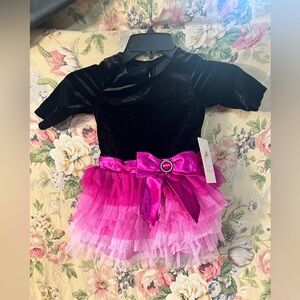 Black and Pink Kids Dress